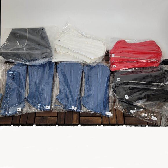 Sexy Blue Denim Corset With Zipper - Picture 9 of 9